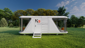 Переживающий капсульный дом K5 28 кв. М с спальной комнатой - гостиная и кухня