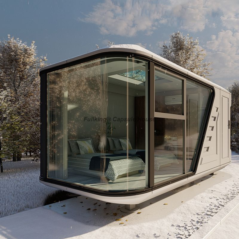 Micro Villa Hotel Sun Room Space Capsule Inspired Prefab House с живописным дизайном мобильного дома Apple Warehouse производители